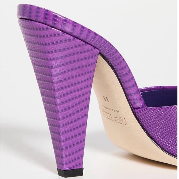 Paris Texas Purple Leather Open Toe Mules (size 40EU/10US) - Picture 4 of 4